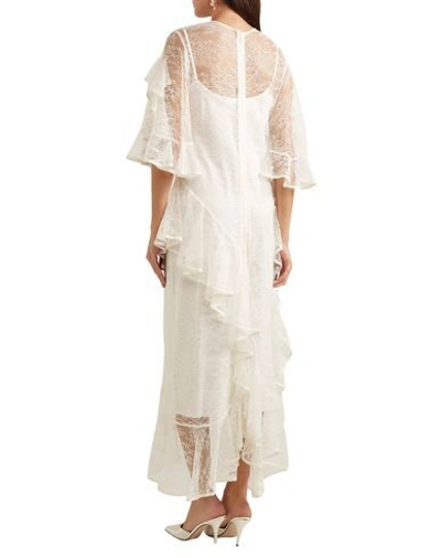Shop Ellery Woman Midi Dress White Size 10 Polyamide, Viscose