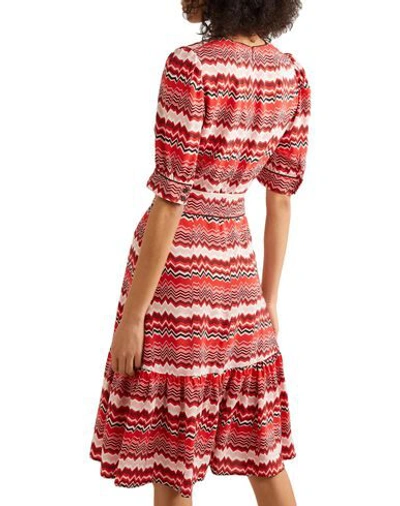 Shop Cefinn Woman Midi Dress Red Size 4 Viscose