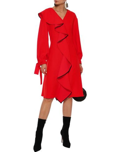 Shop Adeam Knee-length Dress In Red