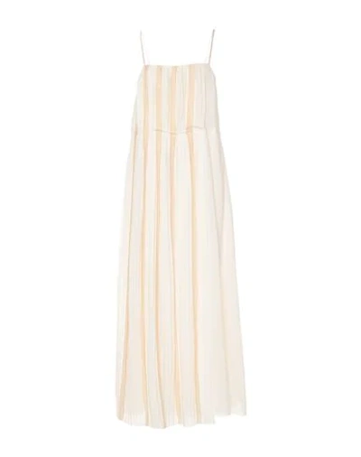 Shop Alysi Woman Maxi Dress Ivory Size 8 Polyester In White