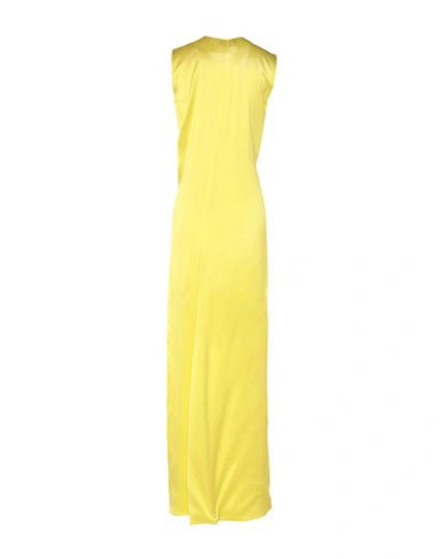 Shop Alysi Woman Maxi Dress Yellow Size 6 Acetate, Viscose