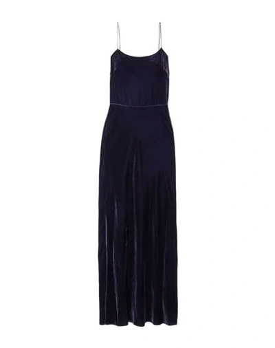 Shop Grey Jason Wu Woman Long Dress Midnight Blue Size 12 Rayon, Silk