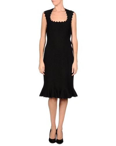 Shop Alaïa Knee-length Dresses In Black