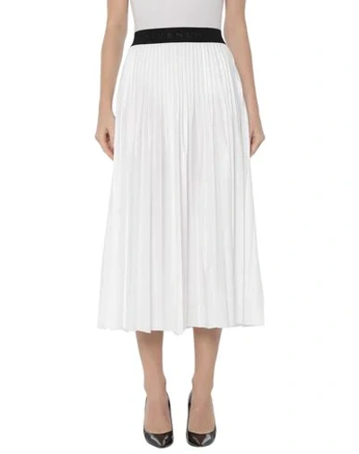Shop Givenchy Midi Skirts In White