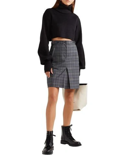 Shop Rag & Bone Woman Midi Skirt Lead Size 6 Wool, Polyester, Elastane In Grey