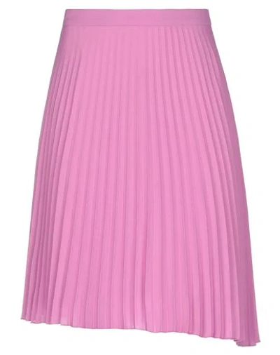 Shop Dondup Woman Midi Skirt Light Purple Size 8 Polyester