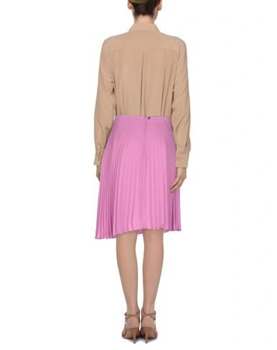 Dondup Midi Skirts In Purple