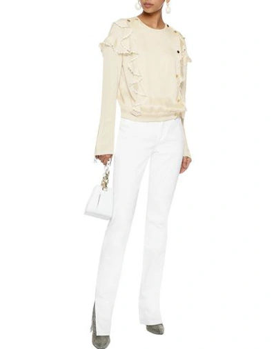 Shop Magda Butrym Blouse In Ivory