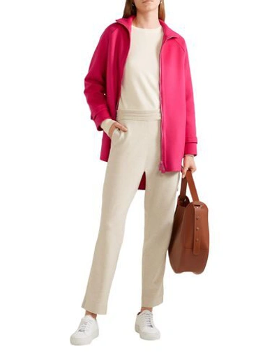 Shop Akris Woman Coat Fuchsia Size 10 Cashmere In Pink
