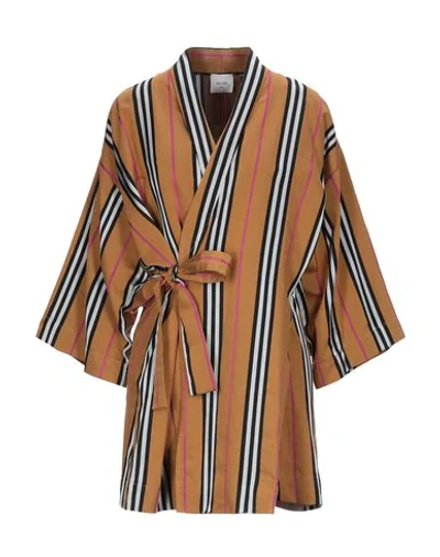Shop Alysi Woman Overcoat & Trench Coat Camel Size 6 Viscose, Cotton, Acetate In Beige