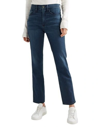 Shop 3x1 Woman Jeans Blue Size 25 Cotton, Elastomultiester, Elastane