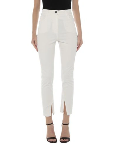 Shop Patrizia Pepe Woman Jeans White Size 31 Cotton, Polyester, Elastane