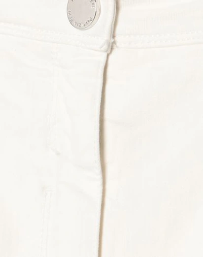 Shop Patrizia Pepe Woman Jeans White Size 31 Cotton, Polyester, Elastane