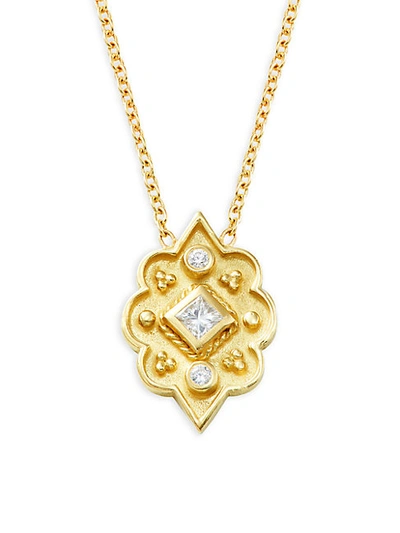 Shop Amrapali 18k Yellow Gold & Diamond Necklace
