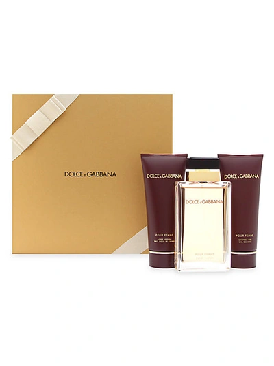 Shop Dolce & Gabbana 3-piece Pour Femme Gift Set