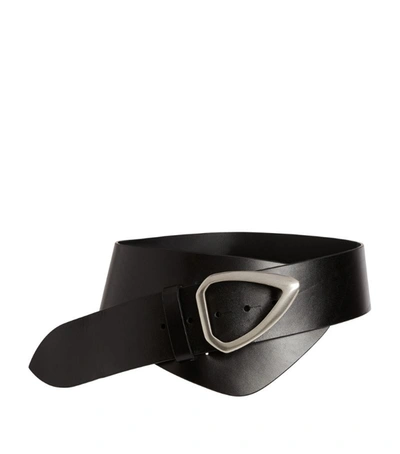 Shop Isabel Marant Leather Asymmetric Linka Belt