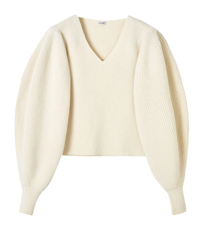 Shop Loewe Balloon-sleeved Sweater