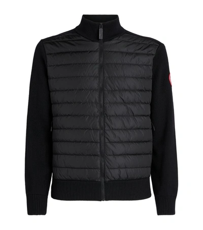Shop Canada Goose Knitted Hybridge Jacket In Black