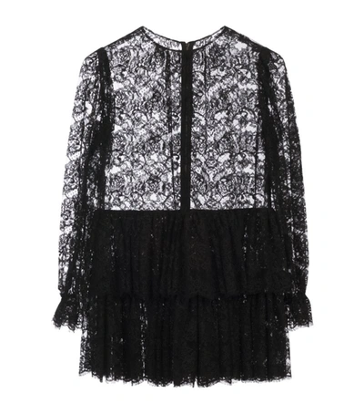 Shop Dolce & Gabbana Ruffled Lace Mini Dress