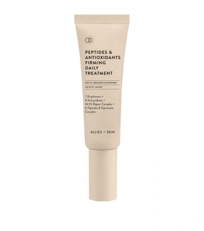 Shop Allies Of Skin Peptides & Antioxidants Daily Firming Treatment (50ml) In White