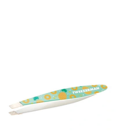 Shop Tweezerman Pineapple Punch Mini Slant Tweezer In White