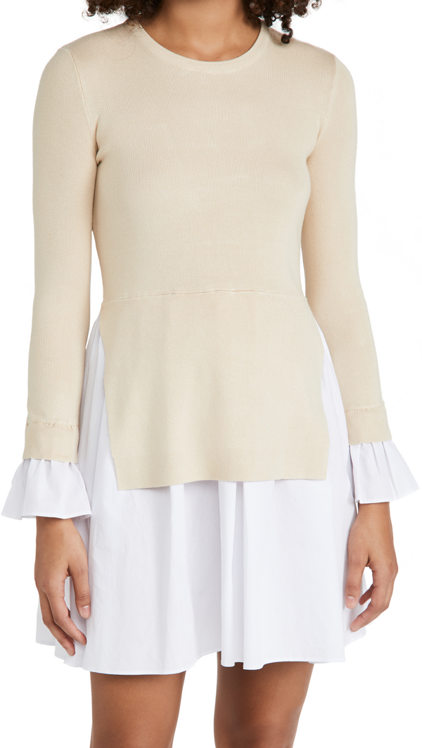 english factory sweater combo dress