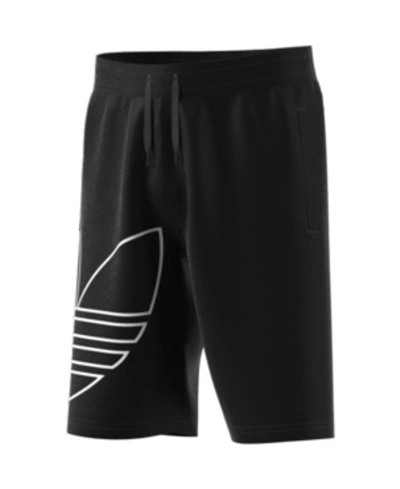 Shop Adidas Originals Adidas Big Boys Large Trefoil Shorts In Black, White