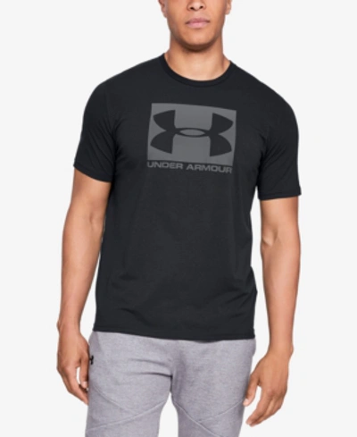 Shop Under Armour Men's Boxed Sportstyle T-shirt In Black/steel