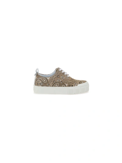 Shop Pierre Hardy Ollie Sneakers In Natural Bandana