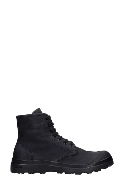 Officine Creative Thrapston 004 Combat Boots In Black Leather | ModeSens