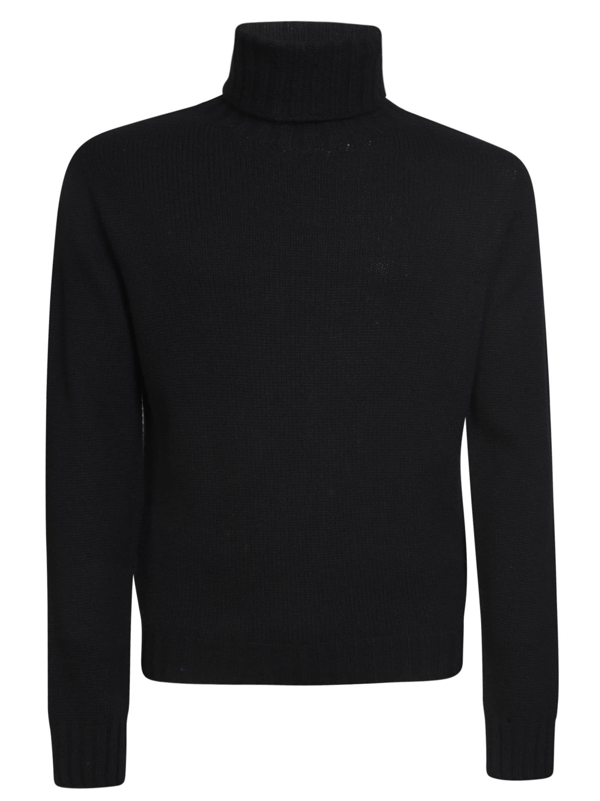 Palm Angels Rec Logo Turtleneck Sweater In Black | ModeSens