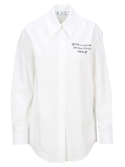 Shop Off-white Off White Logo Basic Shirt