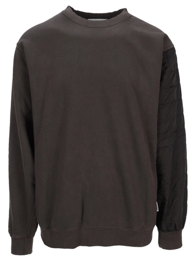Shop Ambush Mix Quilted Sweatshirt In Black