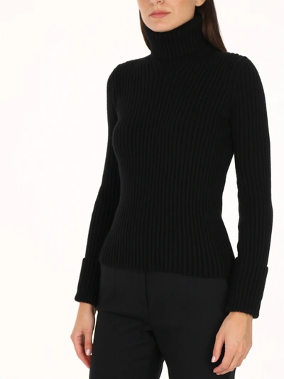 Shop Bottega Veneta Turtleneck Sweater Black