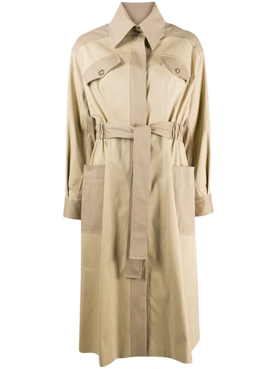 Shop Ba&sh Alexi Belted Trench Coat In Neutrals