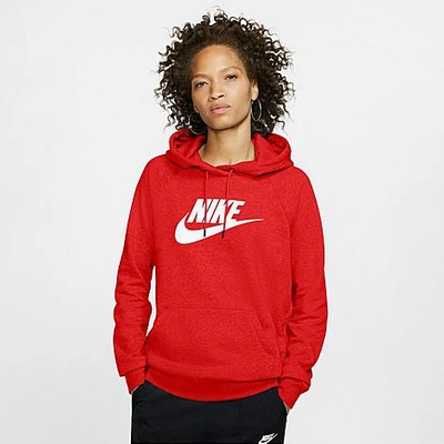 Shop Nike Women's Sportswear Essential Hoodie In Red