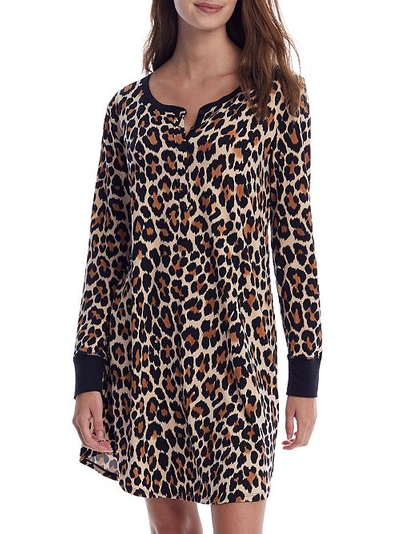 Shop Kate Spade Leopard Knit Sleep Shirt