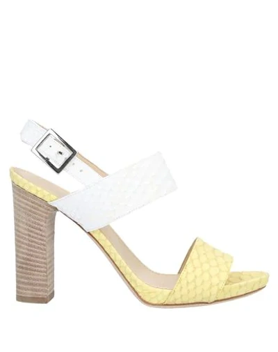 Shop Alberto Gozzi Sandals In Yellow