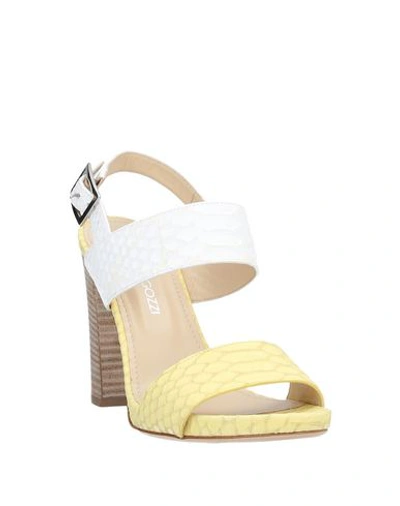 Shop Alberto Gozzi Sandals In Yellow