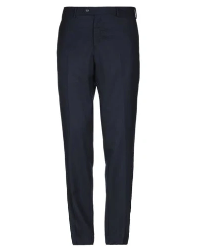 Shop Lubiam Casual Pants In Dark Blue