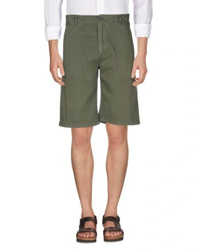 Department Five Department 5 Man Shorts & Bermuda Shorts Military Green Size 32 Cotton, Linen In Military Green
