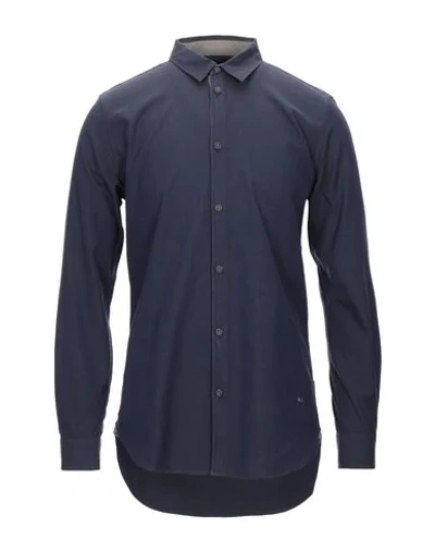Shop Marc By Marc Jacobs Shirts In Dark Blue