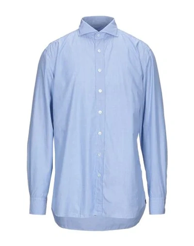 Shop Lardini Shirts In Sky Blue