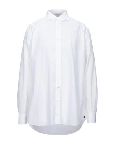 Shop Lardini Solid Color Shirt In White