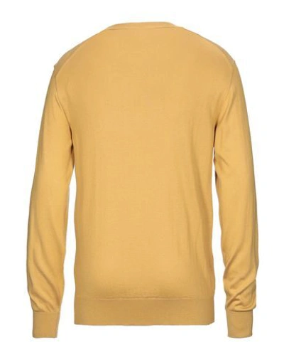Shop Dolce & Gabbana Man Sweater Ocher Size 34 Silk