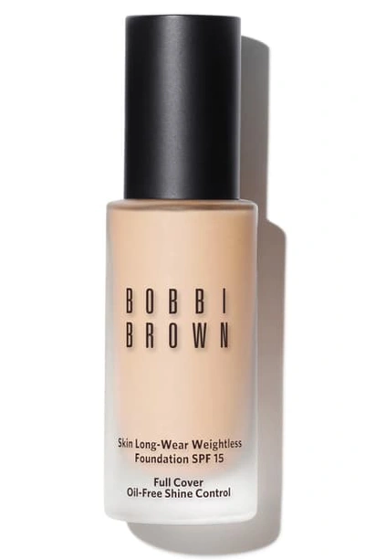 Shop Bobbi Brown Skin Long-wear Weightless Foundation Spf 15 In Warm Porcelain