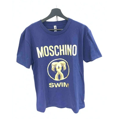 Pre-owned Moschino Blue Cotton T-shirt