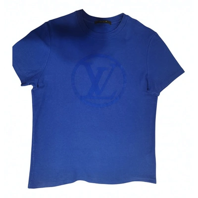 Pre-owned Louis Vuitton Blue Cotton Inside-out T-shirt M