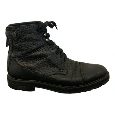 Pre-owned Belstaff Black Leather Boots