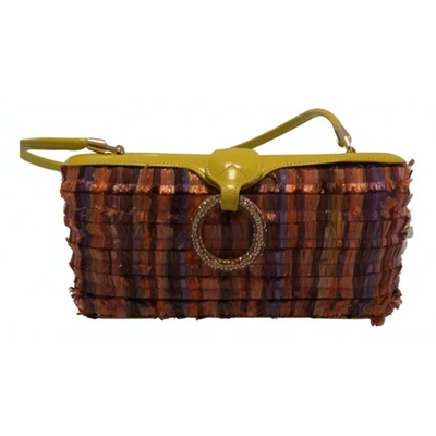 Pre-owned Rodo Cloth Clutch Bag In Multicolour